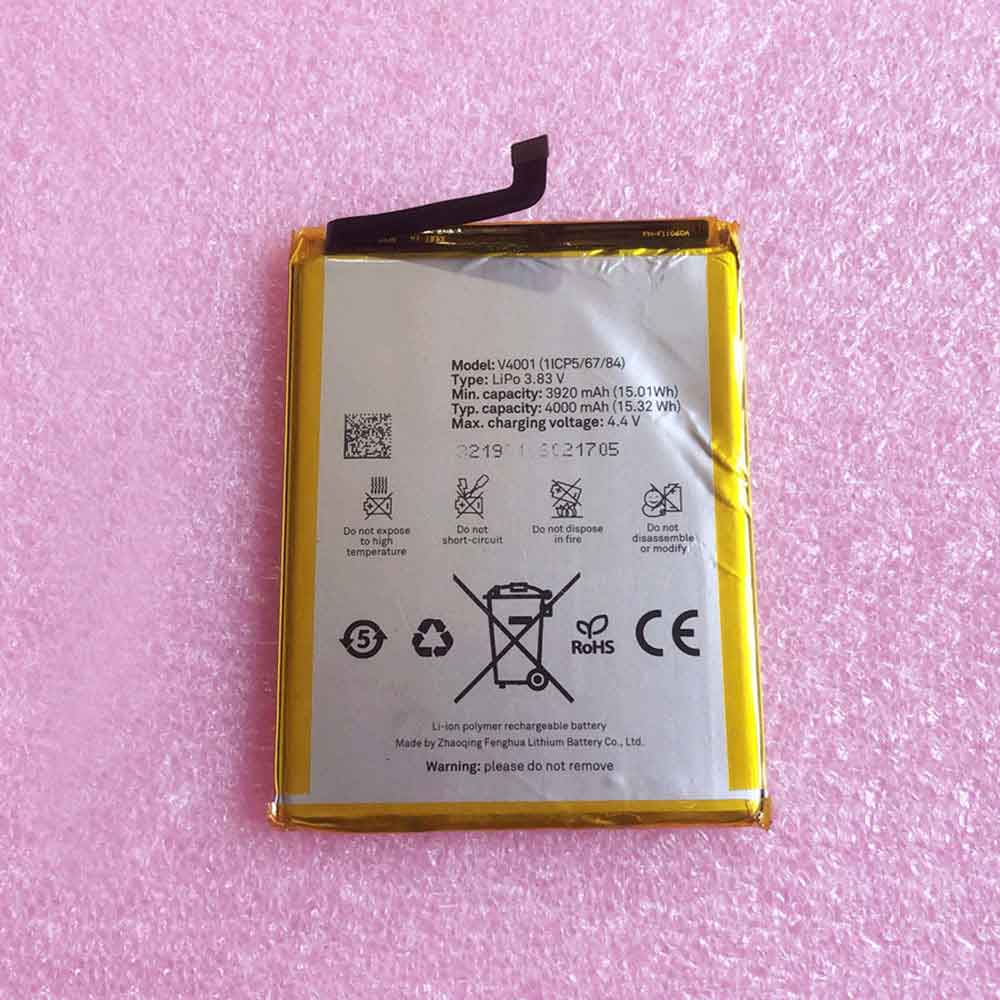 Batterie pour 3920mAh 15.01WH 3.83V 4.4V V4001