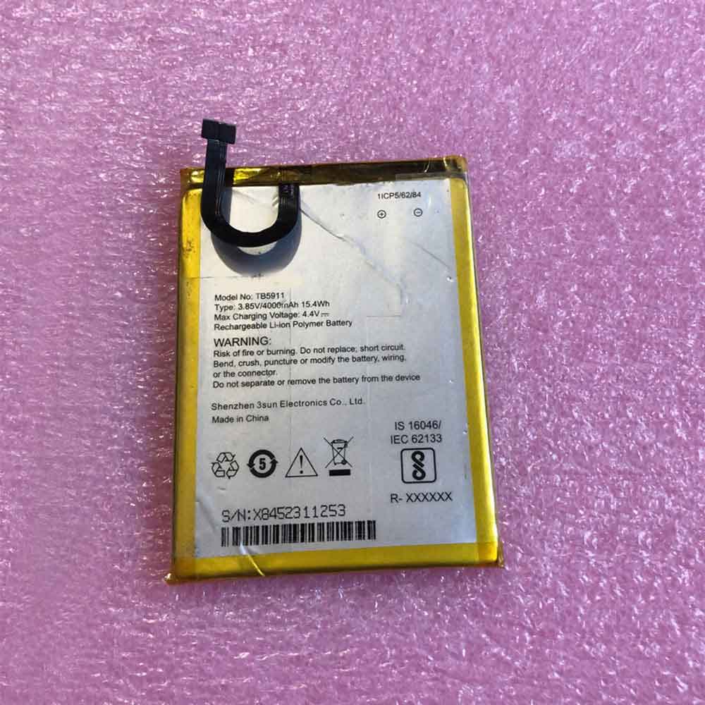 Batterie pour 4000mAh 15.4WH 3.85V 4.4V TB5911