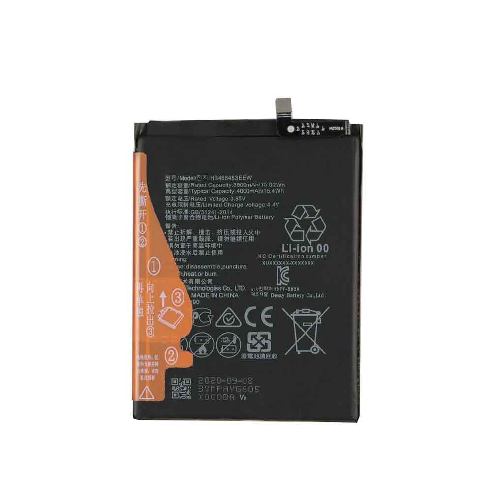 Batterie pour 3900mAh 15.02WH 3.85V 4.4V HB466483EEW