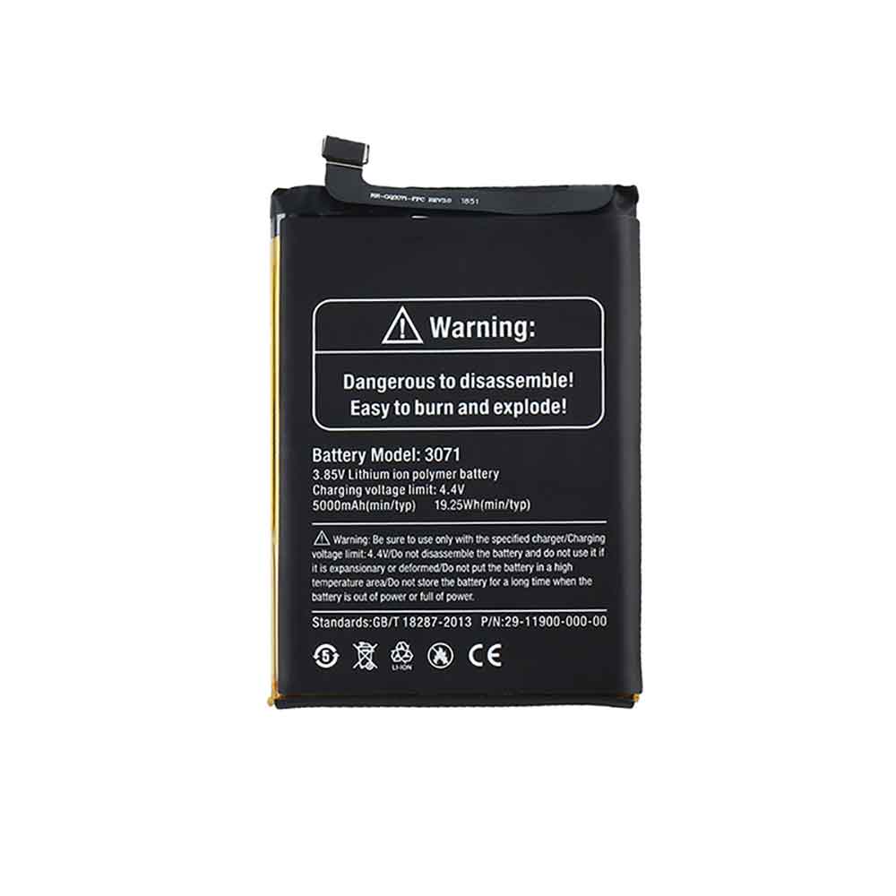 Batterie pour 5000mAh 19.25WH 3.85V 4.4V 3071