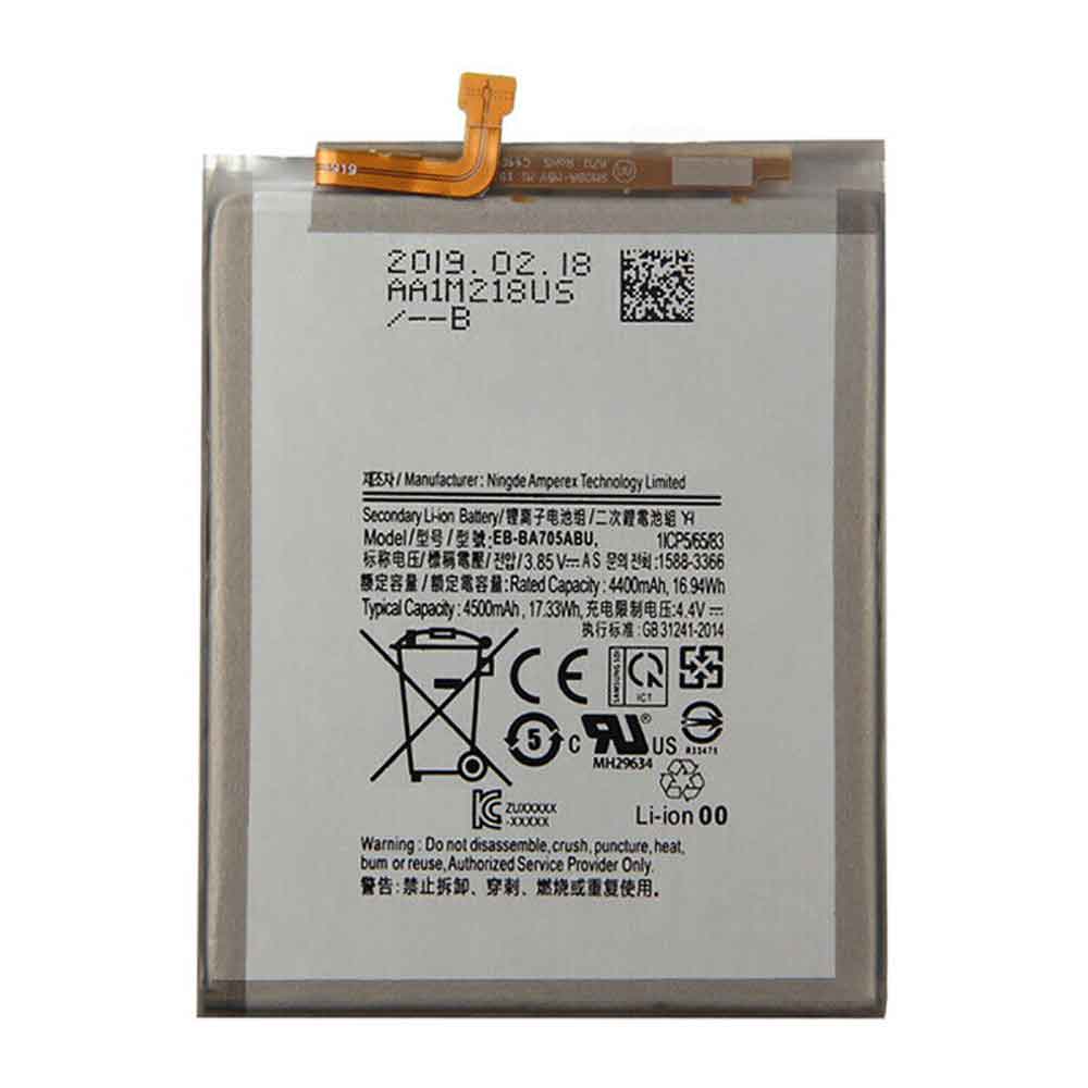 Batterie pour 4400mAh 16.94WH 3.85V 4.4V EB-BA705ABU