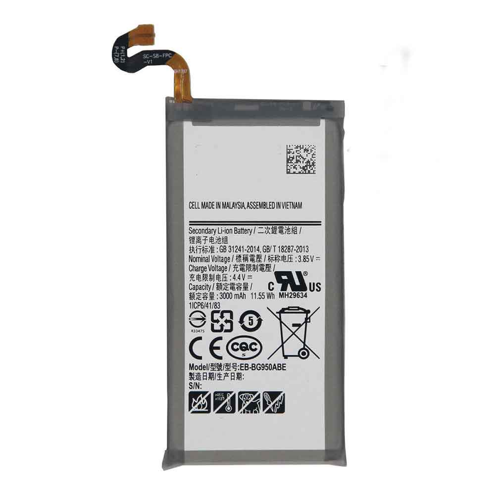 Batterie pour 3000MAH 11.55Wh 3.85V 4.4V EB-BG950ABE