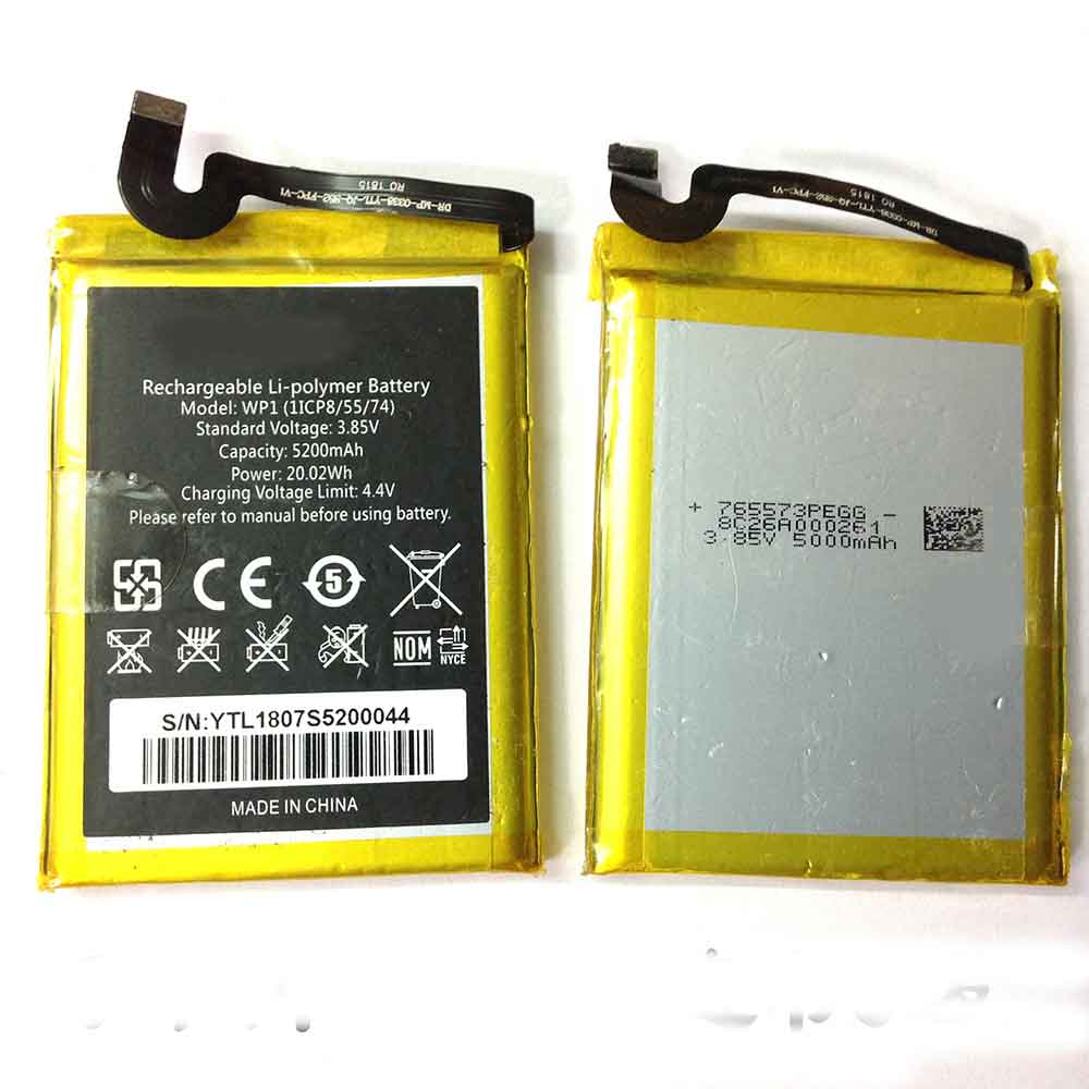 Batterie pour 5200mAh 20.02WH 3.85V 4.4V WP1