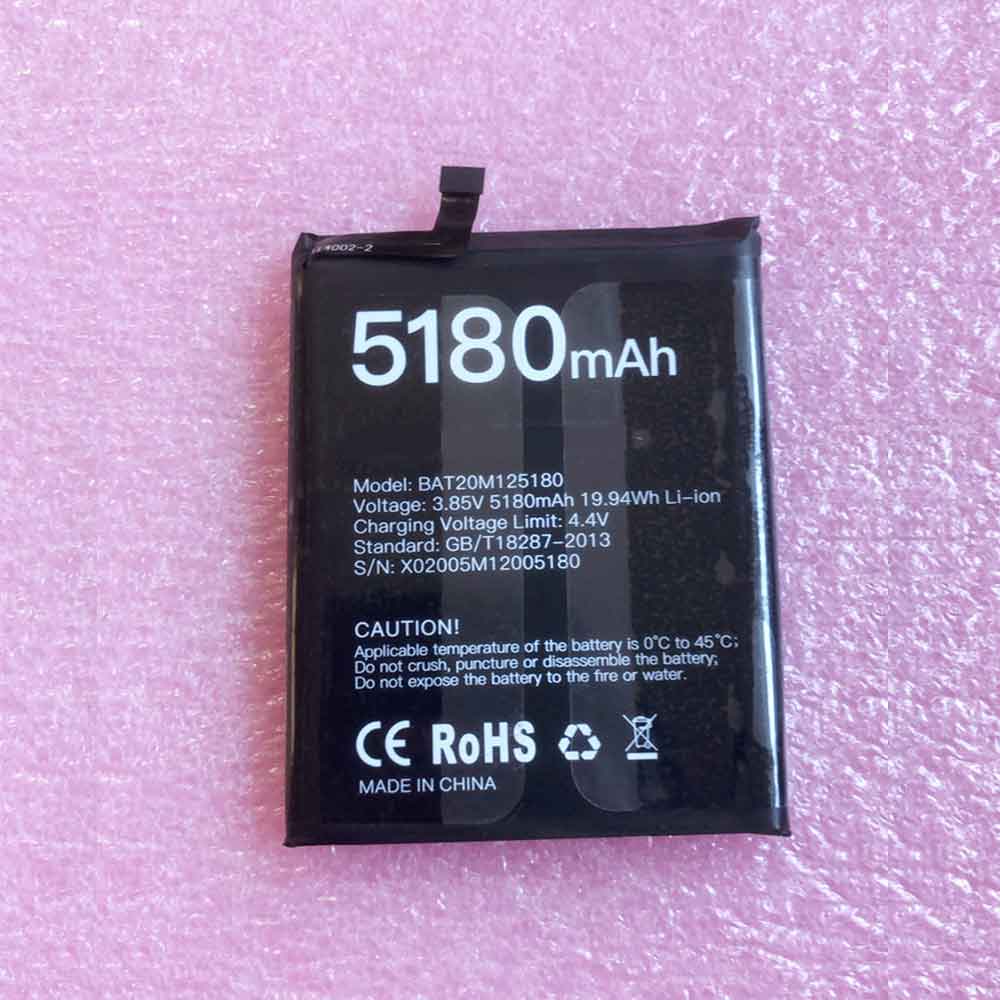 Batterie pour 5180mAh 19.94WH 3.85V 4.4V BAT20M125180