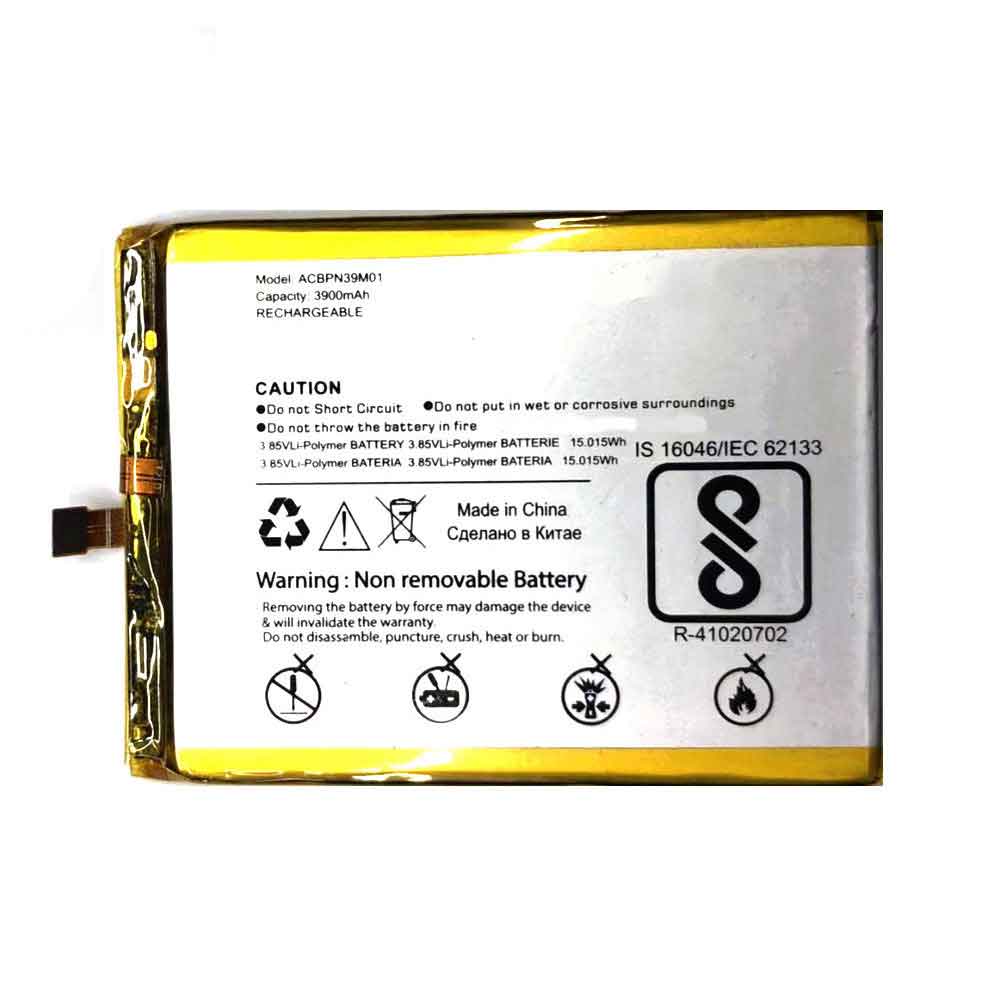 Batterie pour 3900mAh 15.015WH 3.85V ACBPN39M01