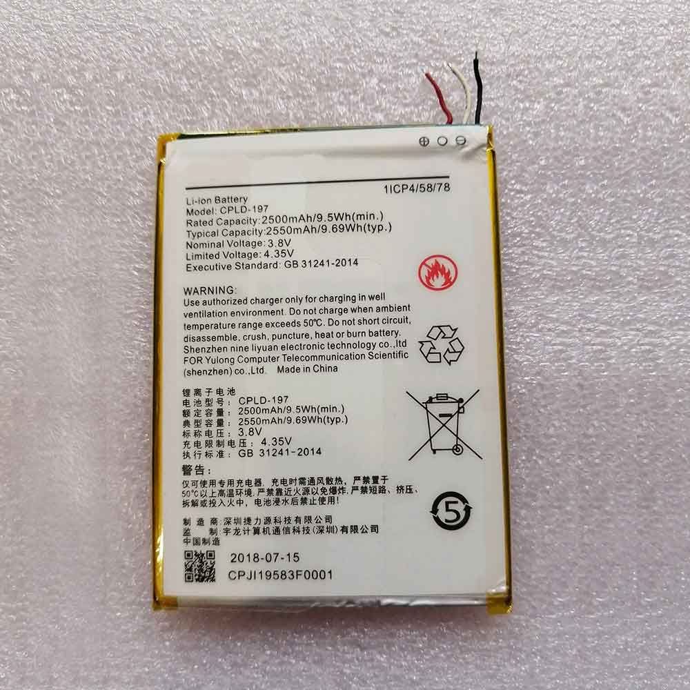 Batterie pour 2500MAH 9.5WH 3.8V 4.35V CPLD-197