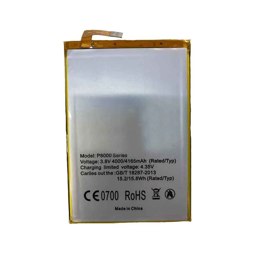 Batterie pour 4000mAh/15.2WH 3.8V 4.35V P8000-Series