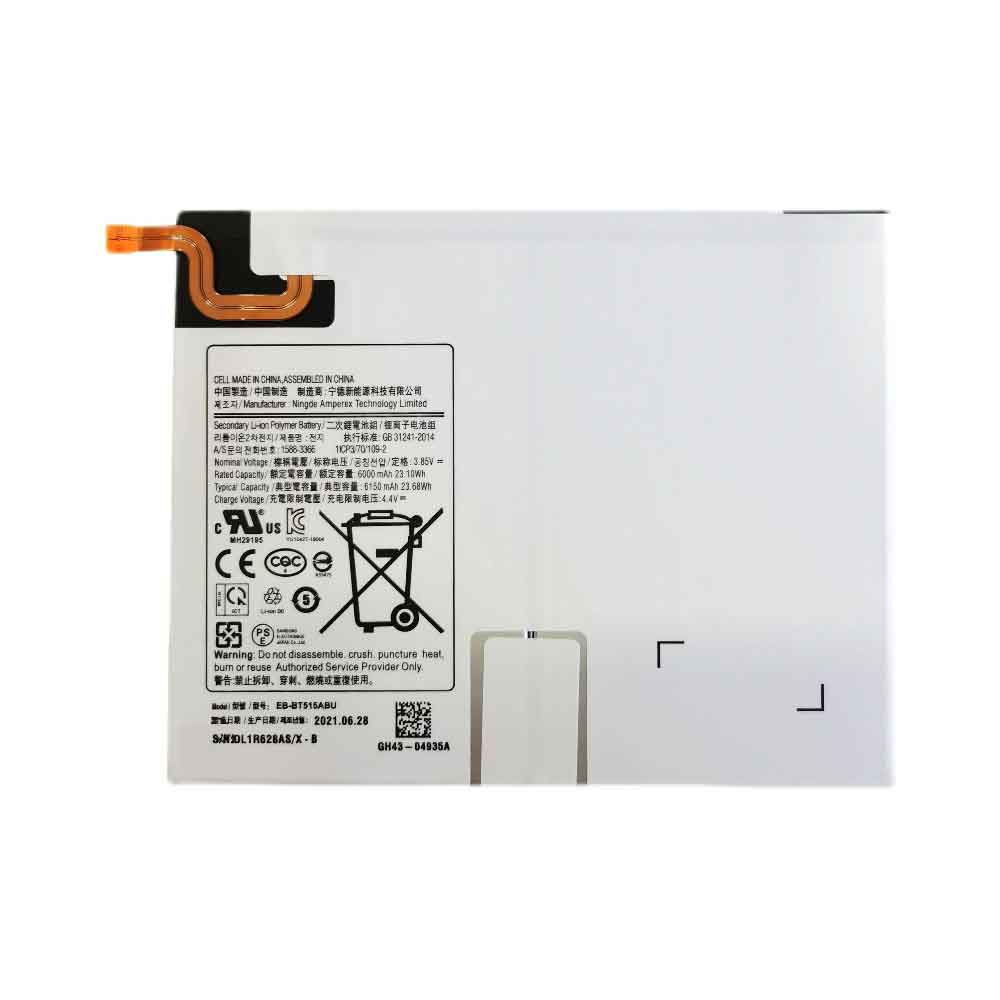 Batterie pour 6000MAH/23.10Wh 3.85V 4.4V EB-BT515ABU