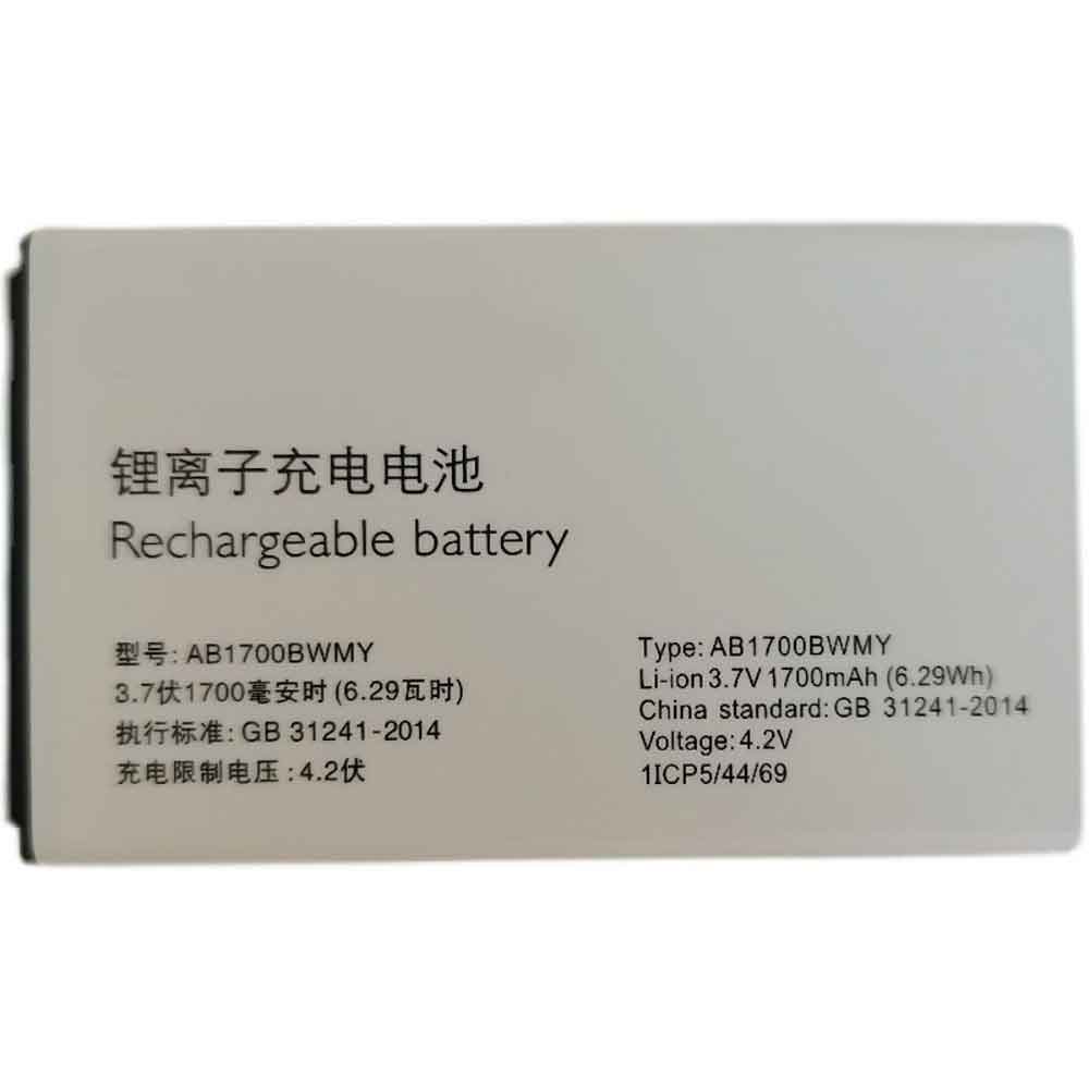 Batterie pour 1700mAh/6.29WH 3.7V 4.2V AB1700BWMY