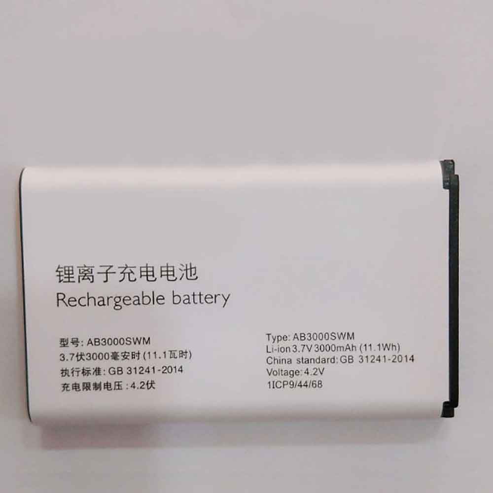 Batterie pour 3000mAh/11.1WH 3.7V 4.2V AB3000SWM