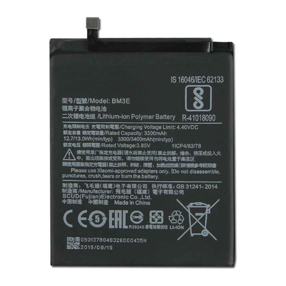 Batterie pour 3300mAh/12.7WH 3.85V 4.4V BM3E