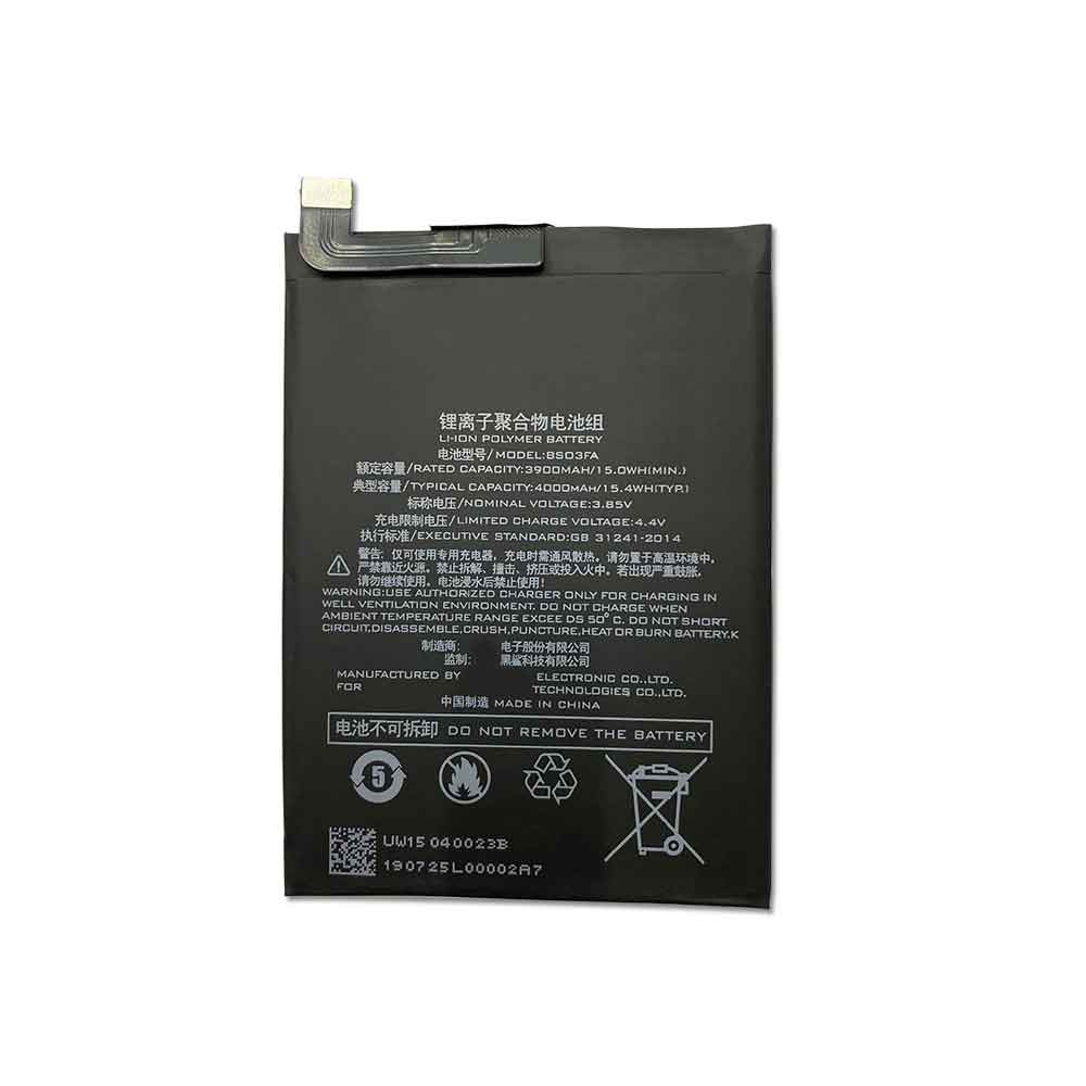 Batterie pour 3900mAh 15.0WH 3.85V 4.4V BS03FA