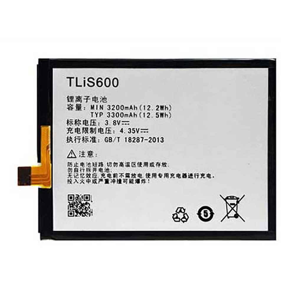 Batterie pour 3200mAh/12.2WH 3.8V 4.35V TLis600