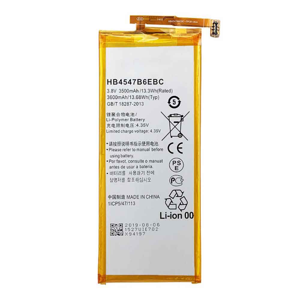 Batterie pour 3500mAh/13.3WH 3.8V 4.35V HB4547B6EBC