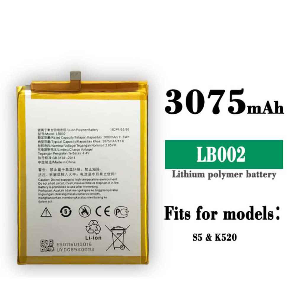 Batterie pour 3000mAh/11.5WH 3.85V 4.4V LB002