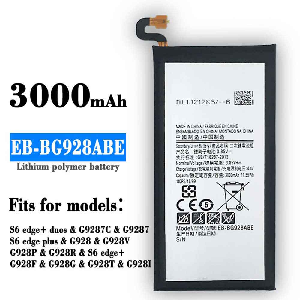 Batterie pour 3000mAh/11.55WH 3.85V 4.4V EB-BG928ABE