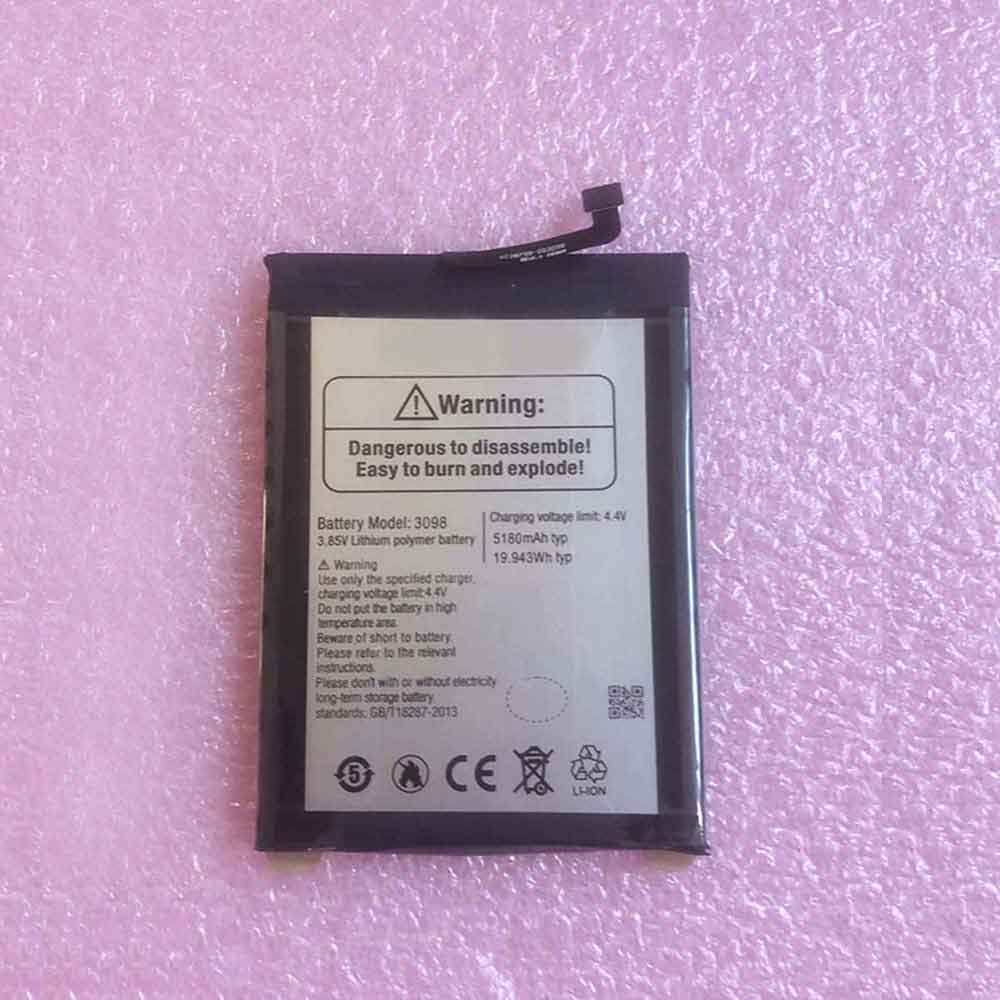 Batterie pour 5180mAh/19.943WH 3.85V 4.4V 3098