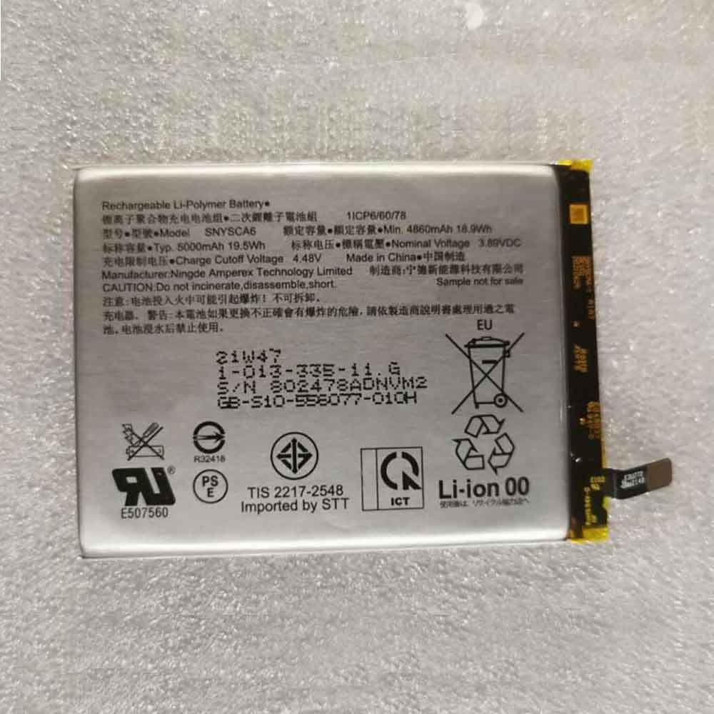 Batterie pour 5000mAh/19.5WH 3.89V 4.48V SNYSCA6