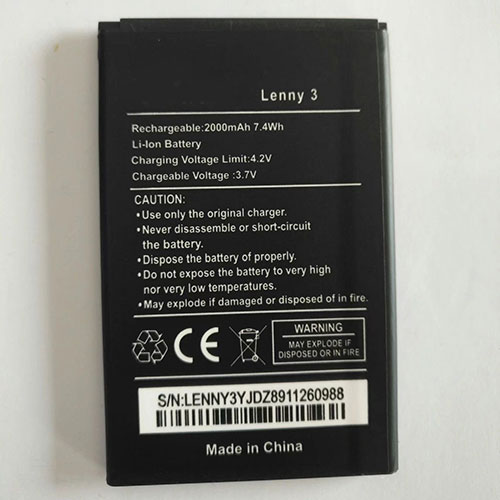 Batterie pour 2000mAh/7.4WH 3.7V/4.2V Lenny3