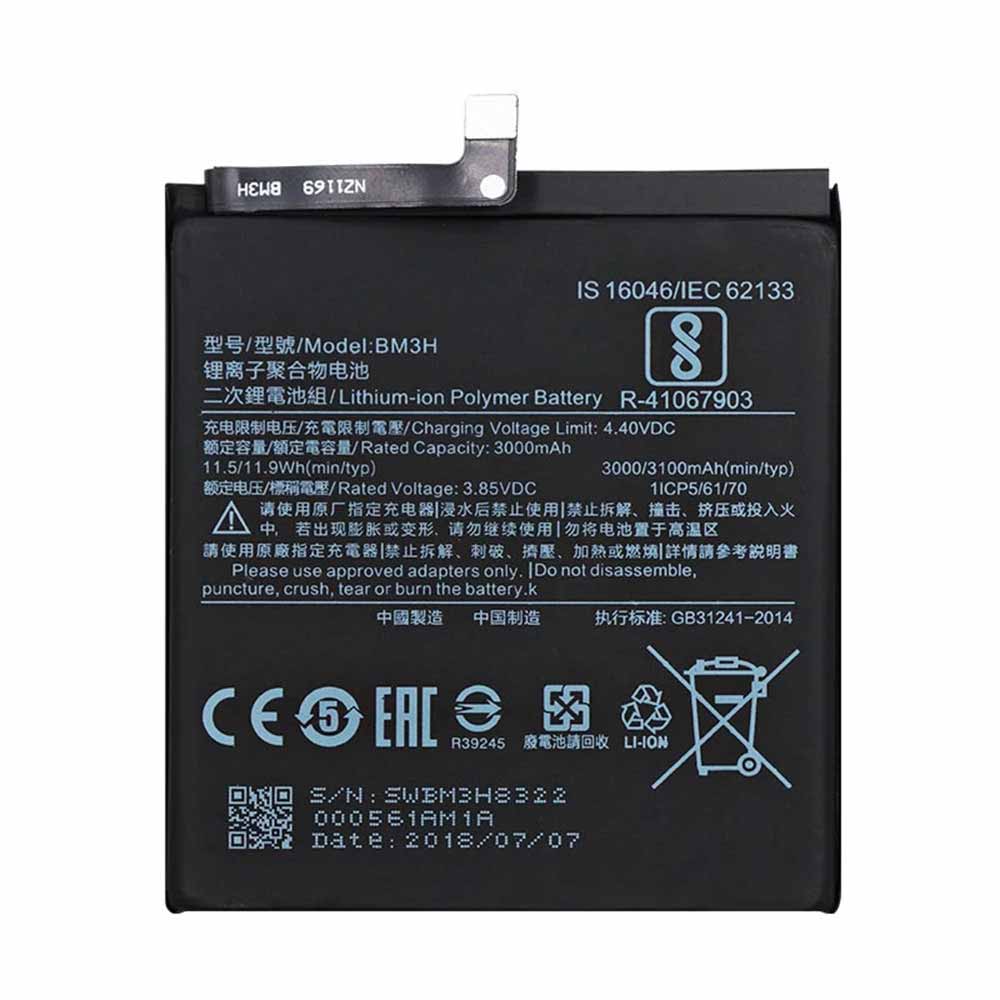 Batterie pour 3000mAh/11.5WH 3.85V/4.4V BM3H