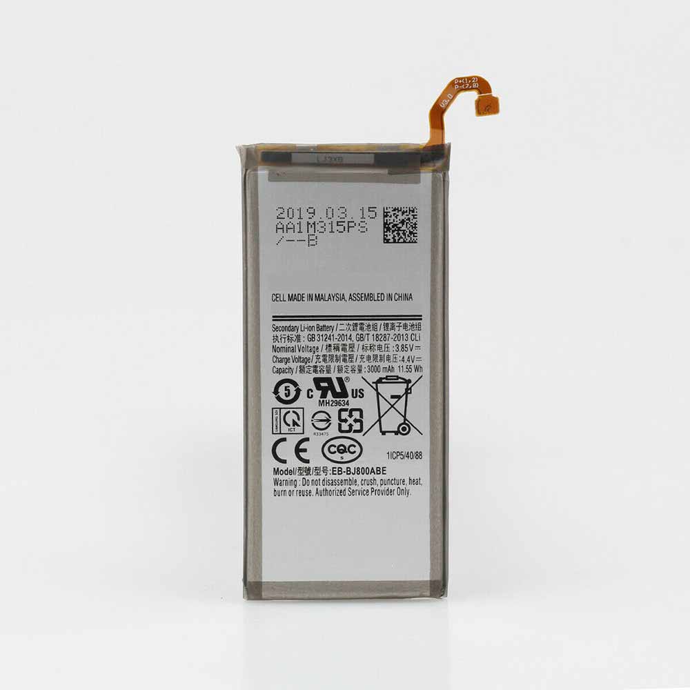 Batterie pour 3000mAh/11.55WH 3.85V/4.4V EB-BJ800ABE