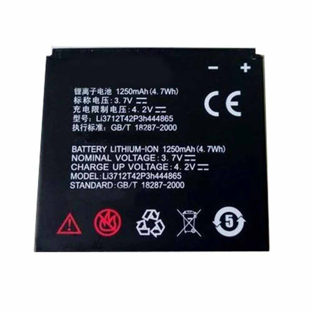 Batterie pour 1250mAh/4.7WH 3.7V/4.2V Li3712T42P3h444865