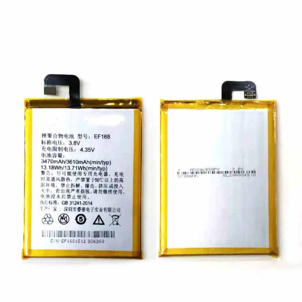 Batterie pour 3470mAh/13.18WH 3.8V/4.35V EF168