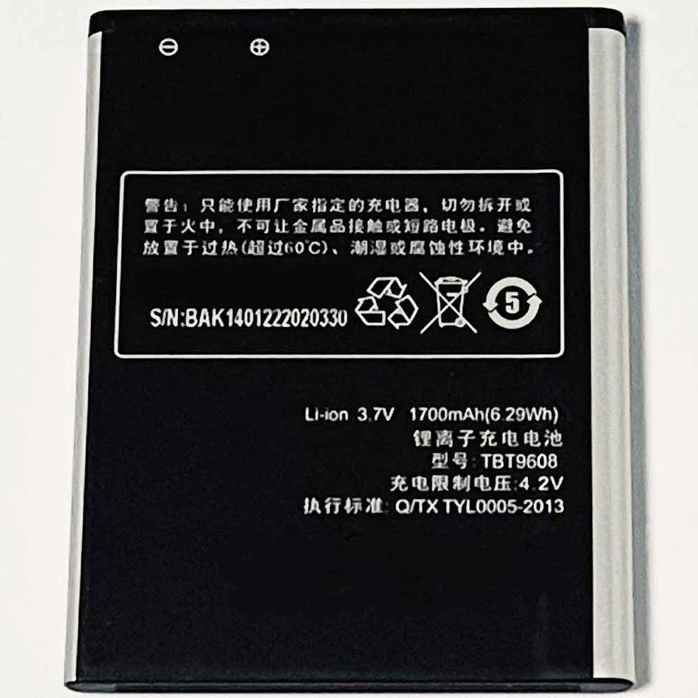 Batterie pour 1700mAh/6.29WH 3.7V/4.2V TBT9608