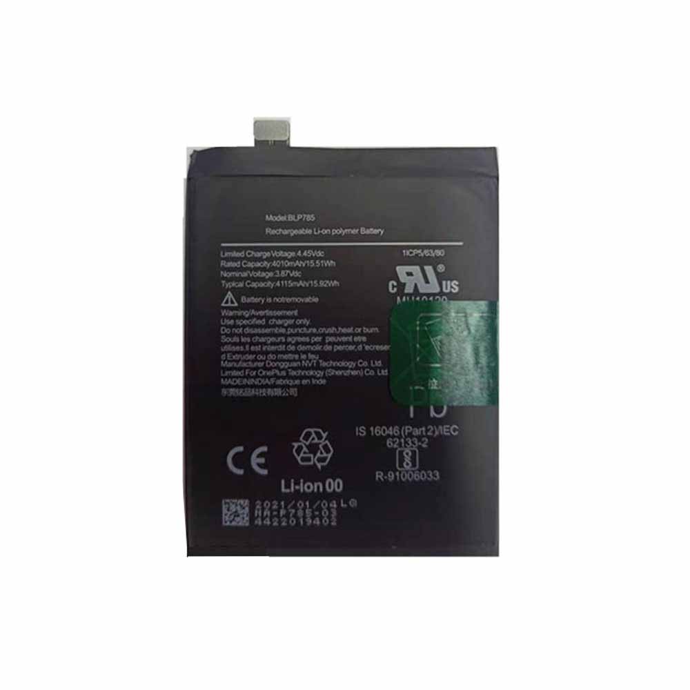 Batterie pour 4010mAh/15.51Wh 3.87V/4.45V BLP785