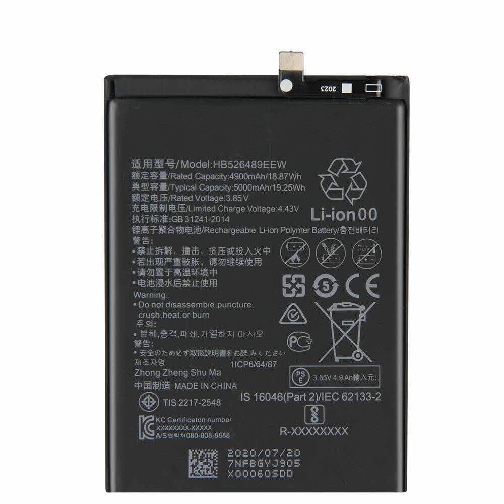 Batterie pour 4900mAh/18.87Wh 3.85V/4.43V HB526489EEW