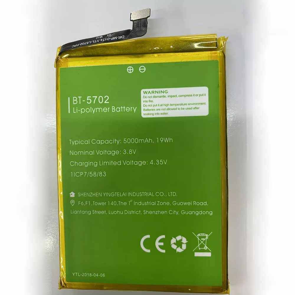 Batterie pour 5000mAh/19Wh 3.8V/4.35V BT-5702