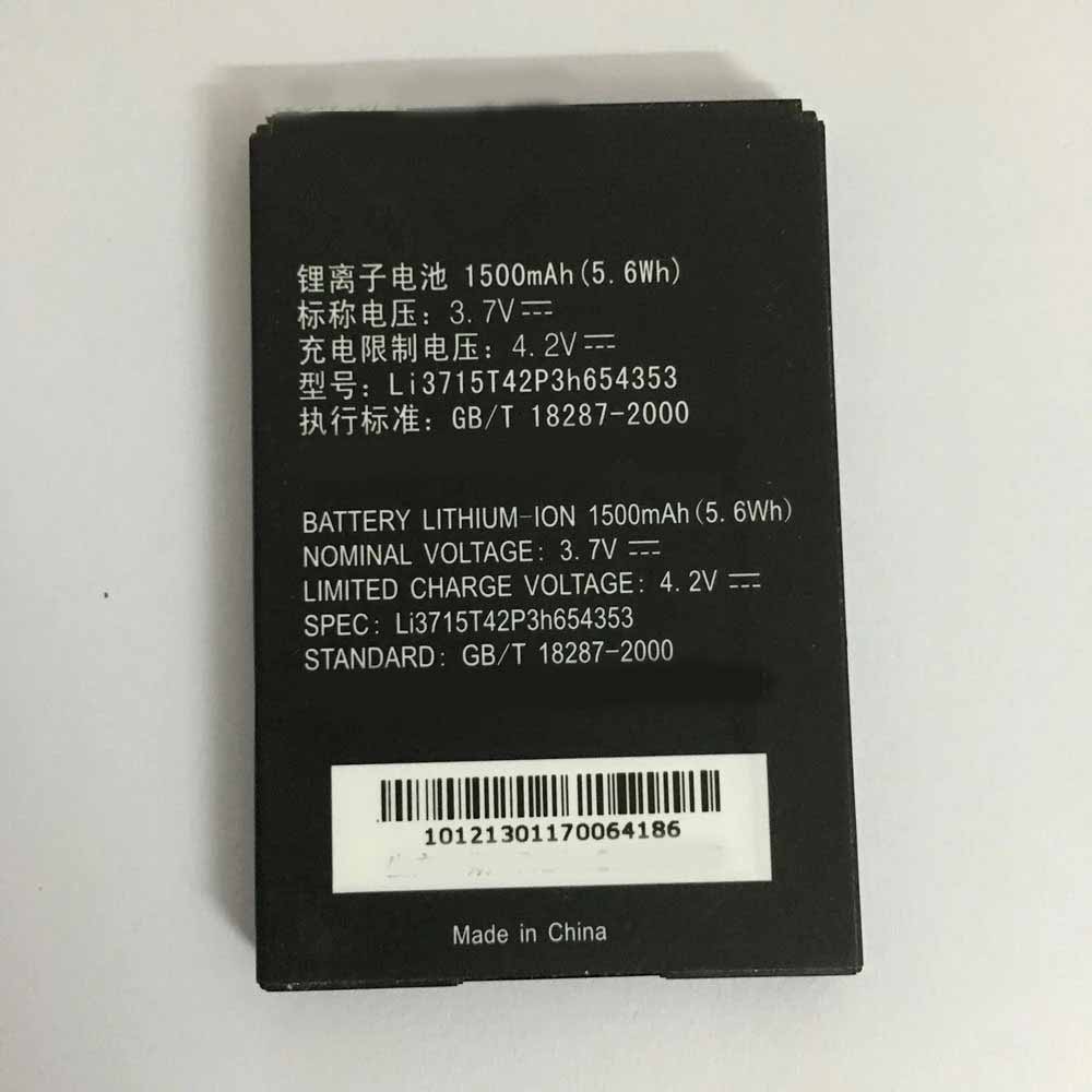 Batterie pour 1500mAh/5.6WH 3.7V/4.2V Li3715T42P3h654353