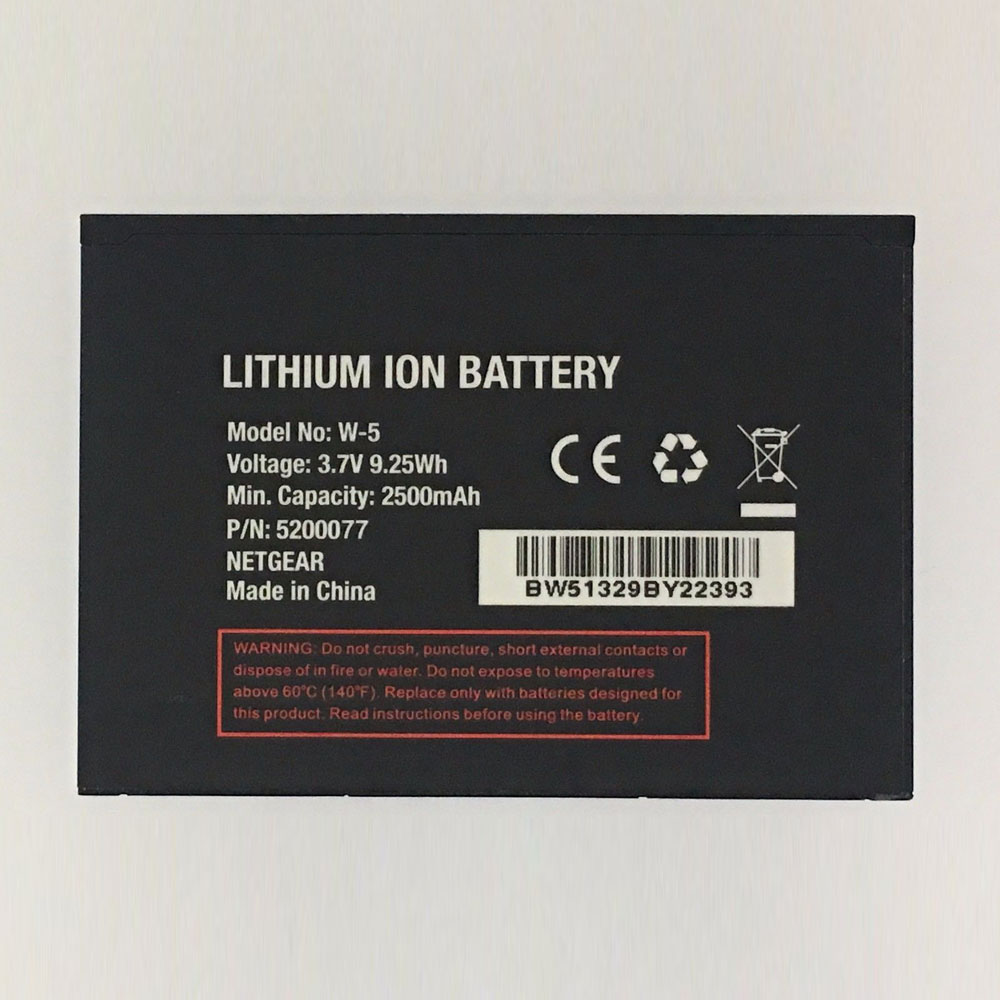 Batterie pour 2500mAh/9.25WH 3.7V W-5