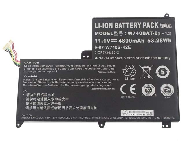 Batterie pour 4800mAh/53.28Wh 11.1V 3ICP7/34/95-2