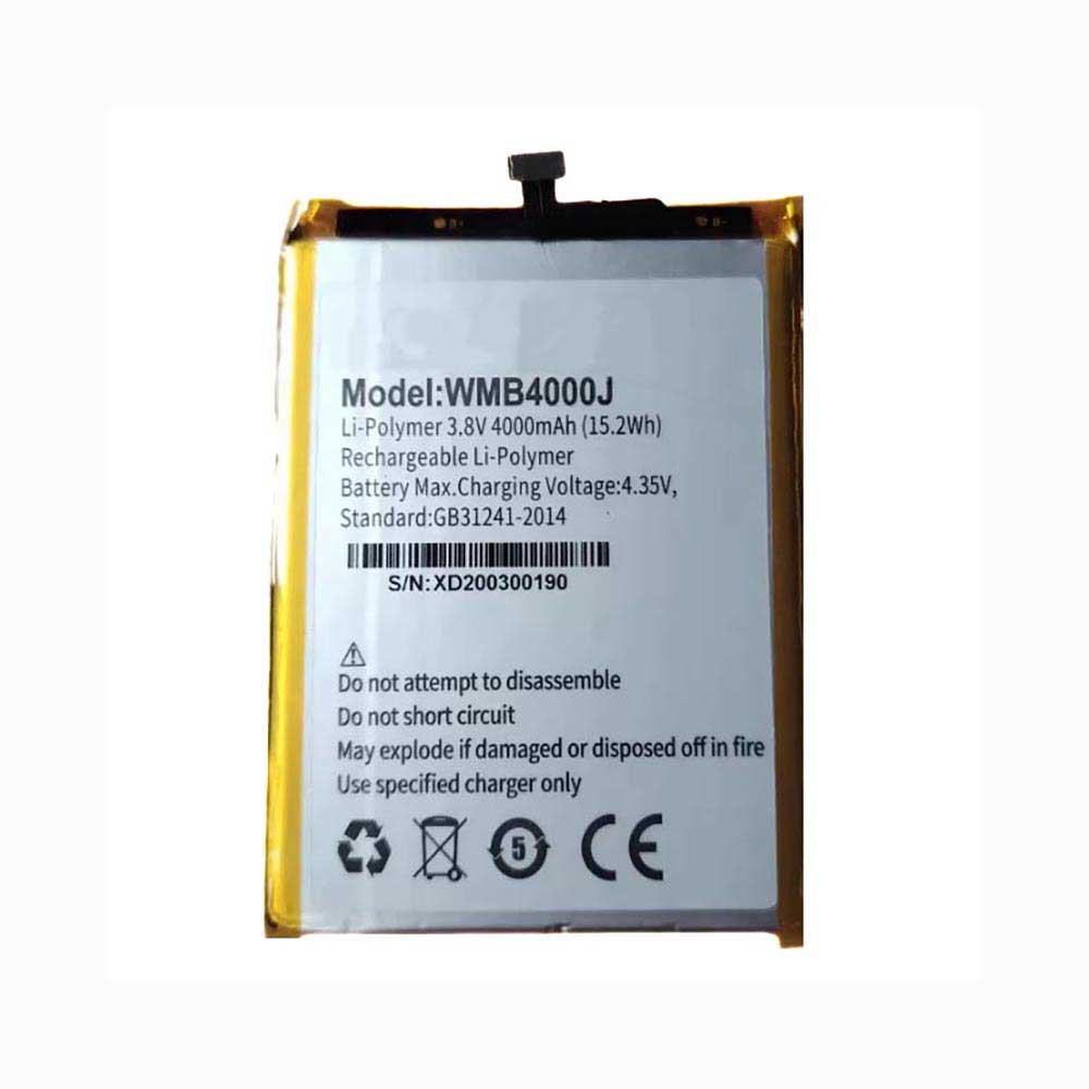 Batterie pour 4000mAh 3.8V WMB4000J