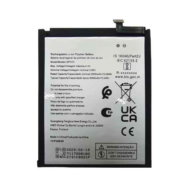 Batterie pour 4000mAh 3.85V WT410