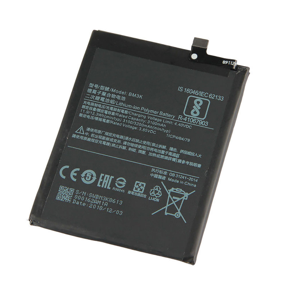 Batterie pour 3100mAh/11.9WH 3.85V/4.40V BM3K