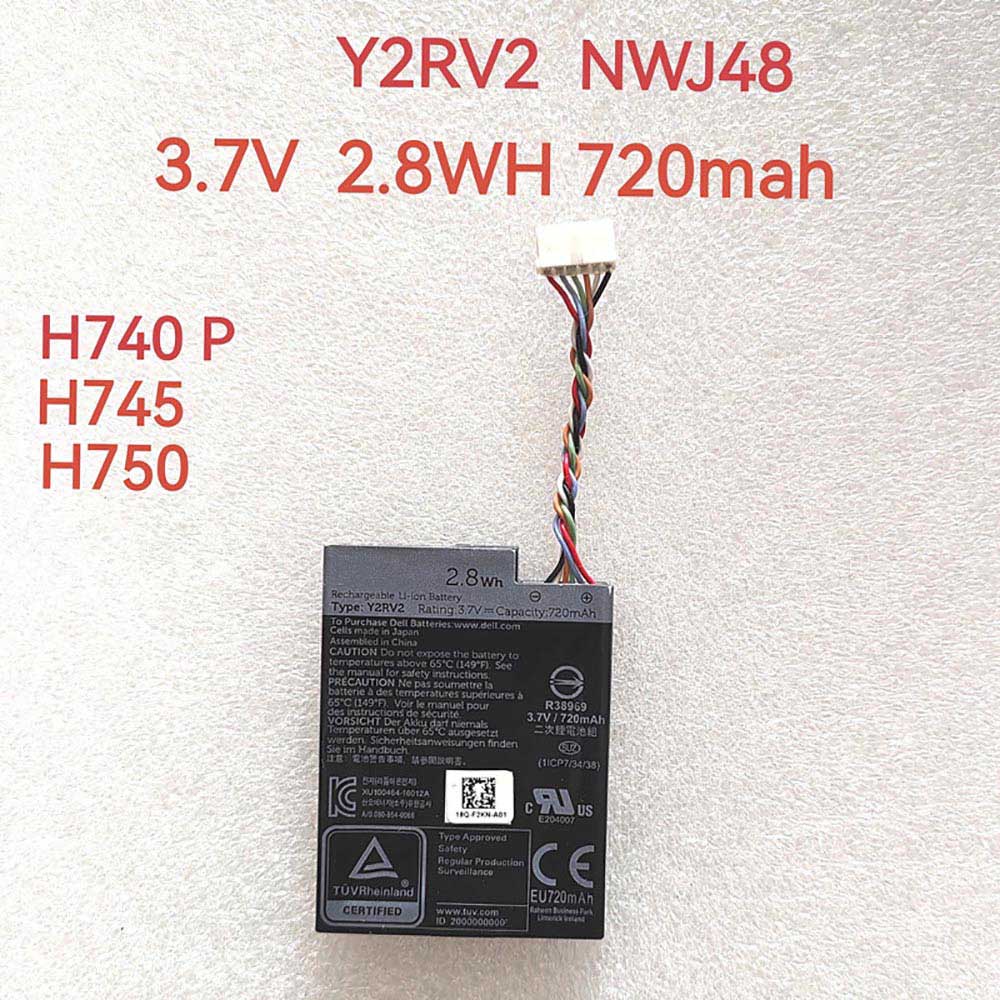 Batterie pour 720mAh 3.7V Y2RV2