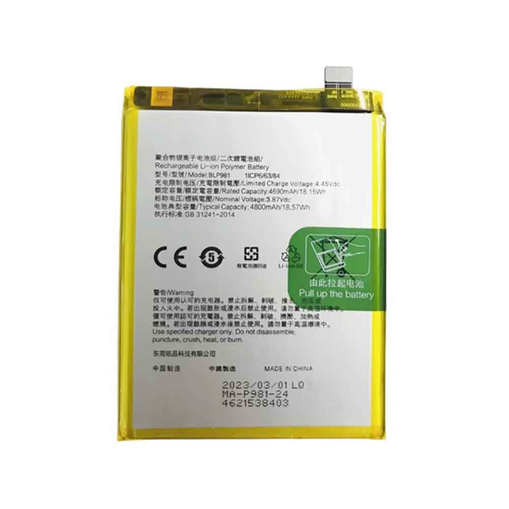 Batterie pour 4800mAh 3.87V BLP981