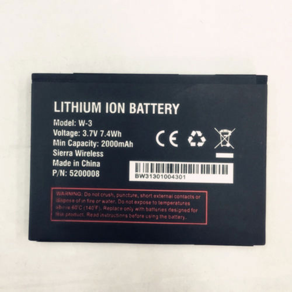 Batterie pour 2000mAh/7.4WH 3.7V W-3